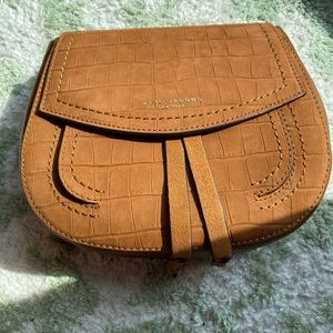 Marc Jacobs H162L01FA21 Maverick Croc-Embossed Women's Leather Saddle Bag